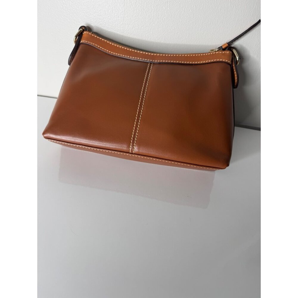 NEW Dooney & Bourke Wexford Leather Two toned Brown Crossbody - Picture 4 of 5